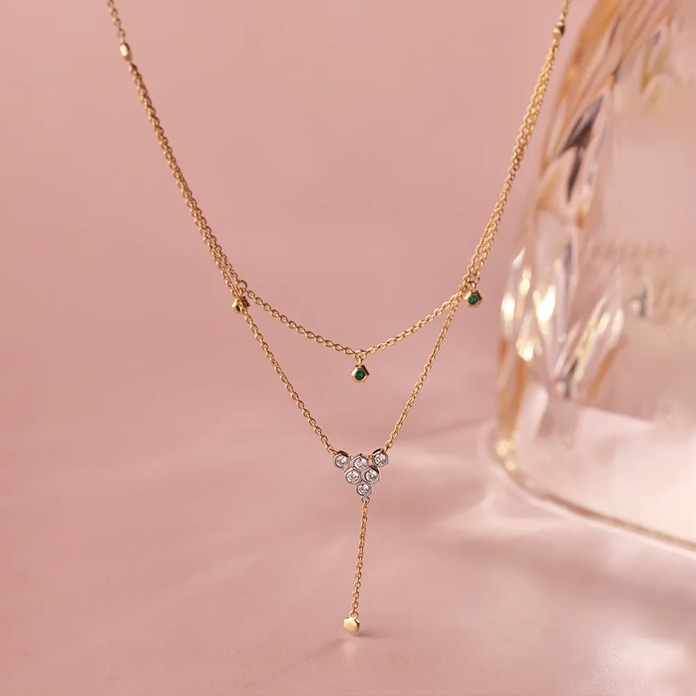 Layered Diamond Necklace