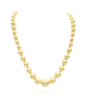 Leona Pearl Necklace - Golden