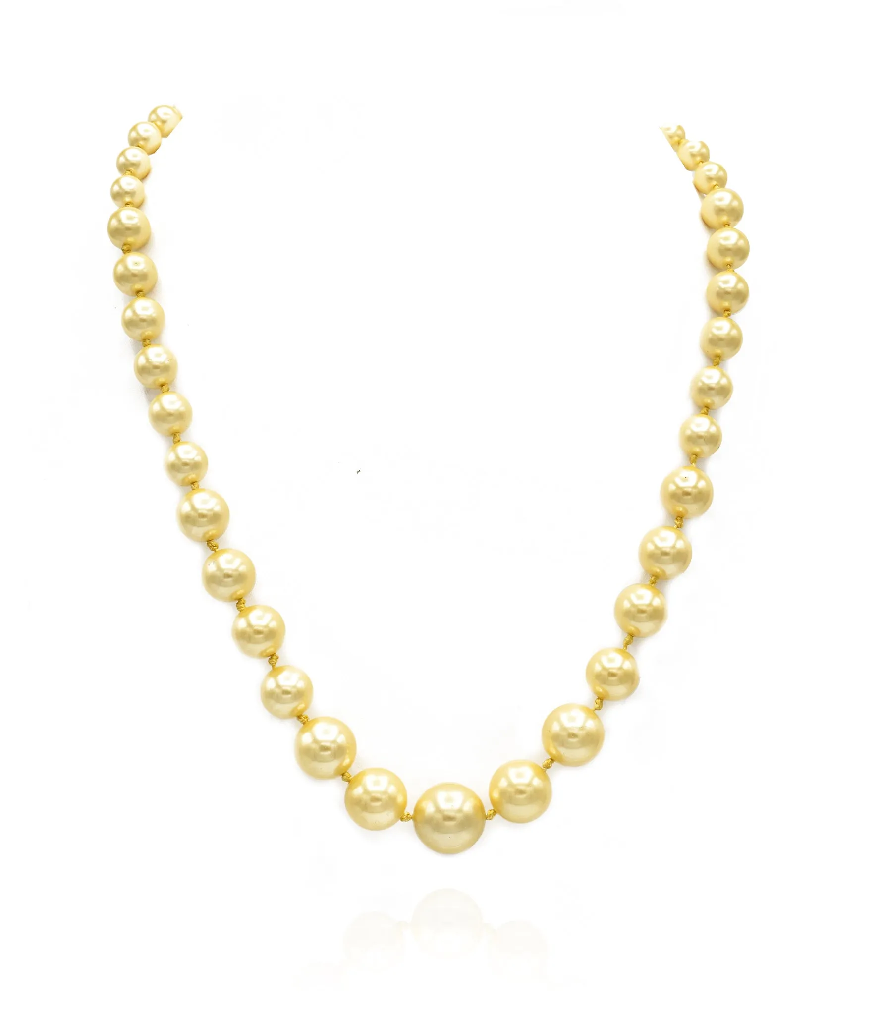Leona Pearl Necklace - Golden