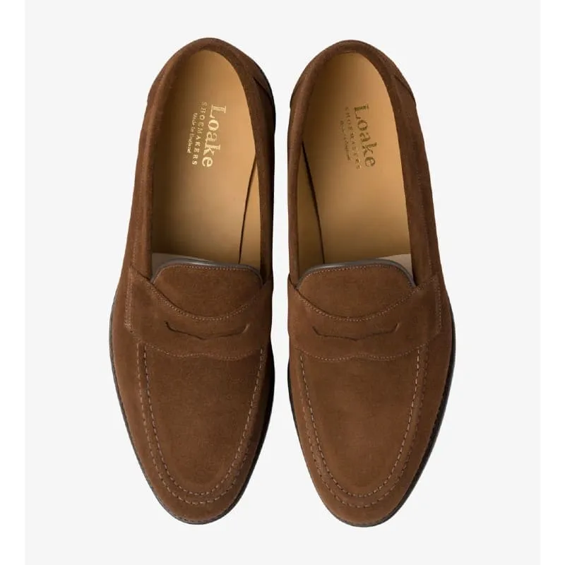 Loake Imperial Suede Mens Loafer - Brown Suede