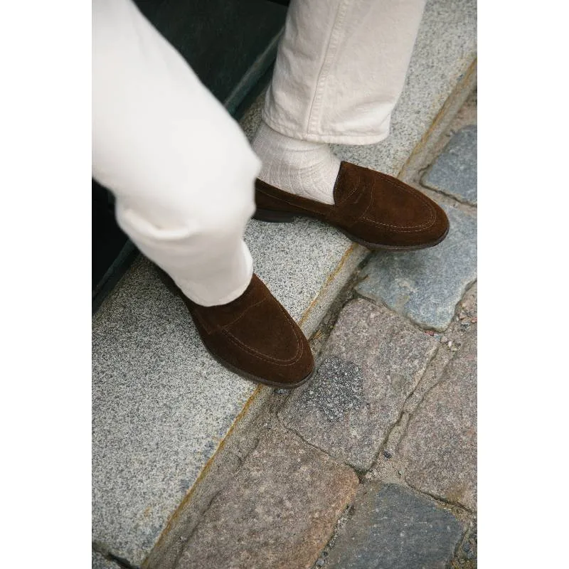 Loake Imperial Suede Mens Loafer - Brown Suede