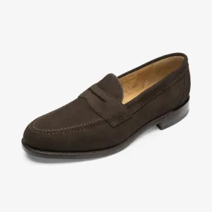 Loake Imperial Suede Mens Loafer - Dark Brown Suede