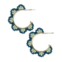 Luna Beaded Hoop Earring (2 colors)