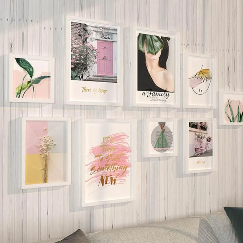 Minimalist Framed Wall Art - Set Of Nine