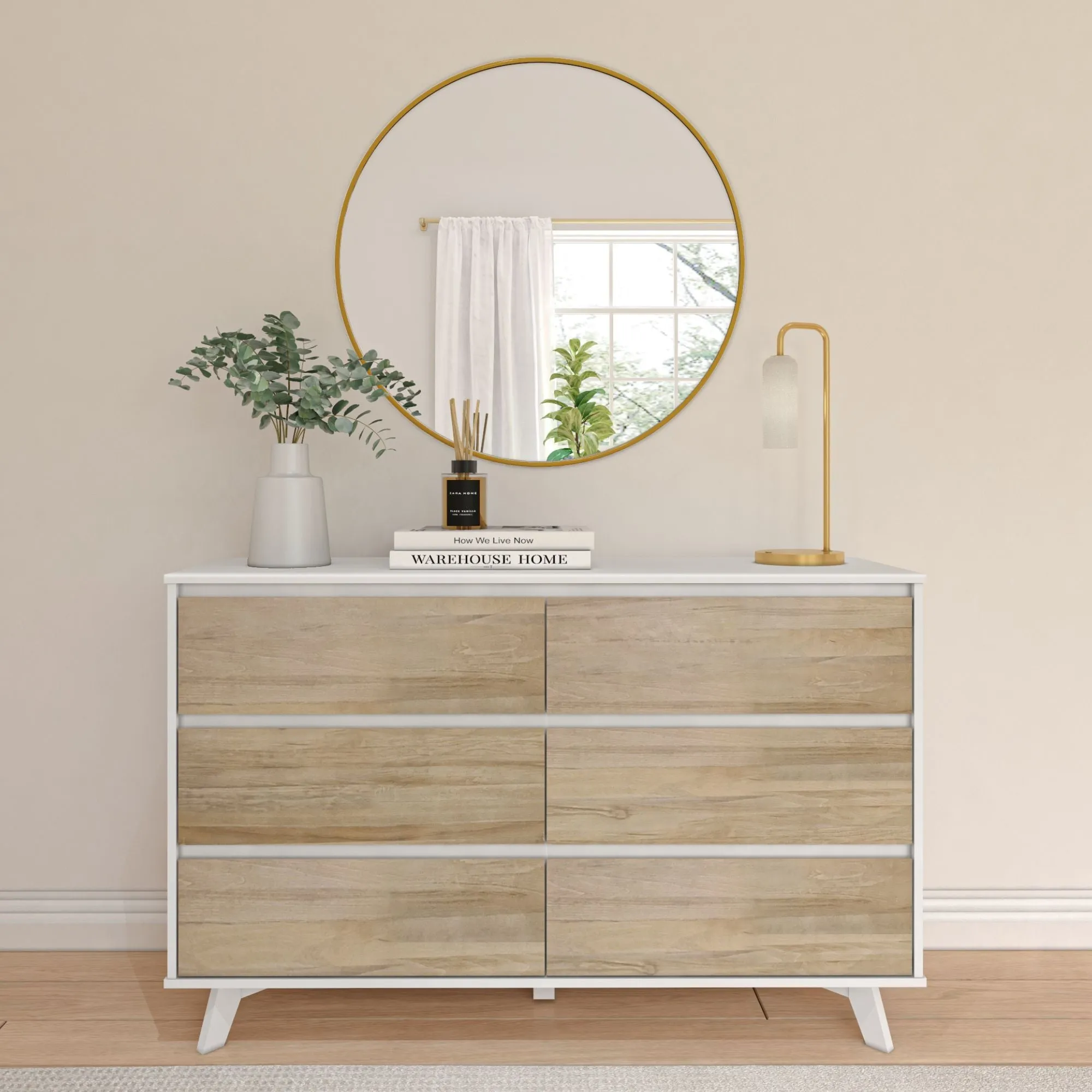 Modern 6-Drawer Dresser