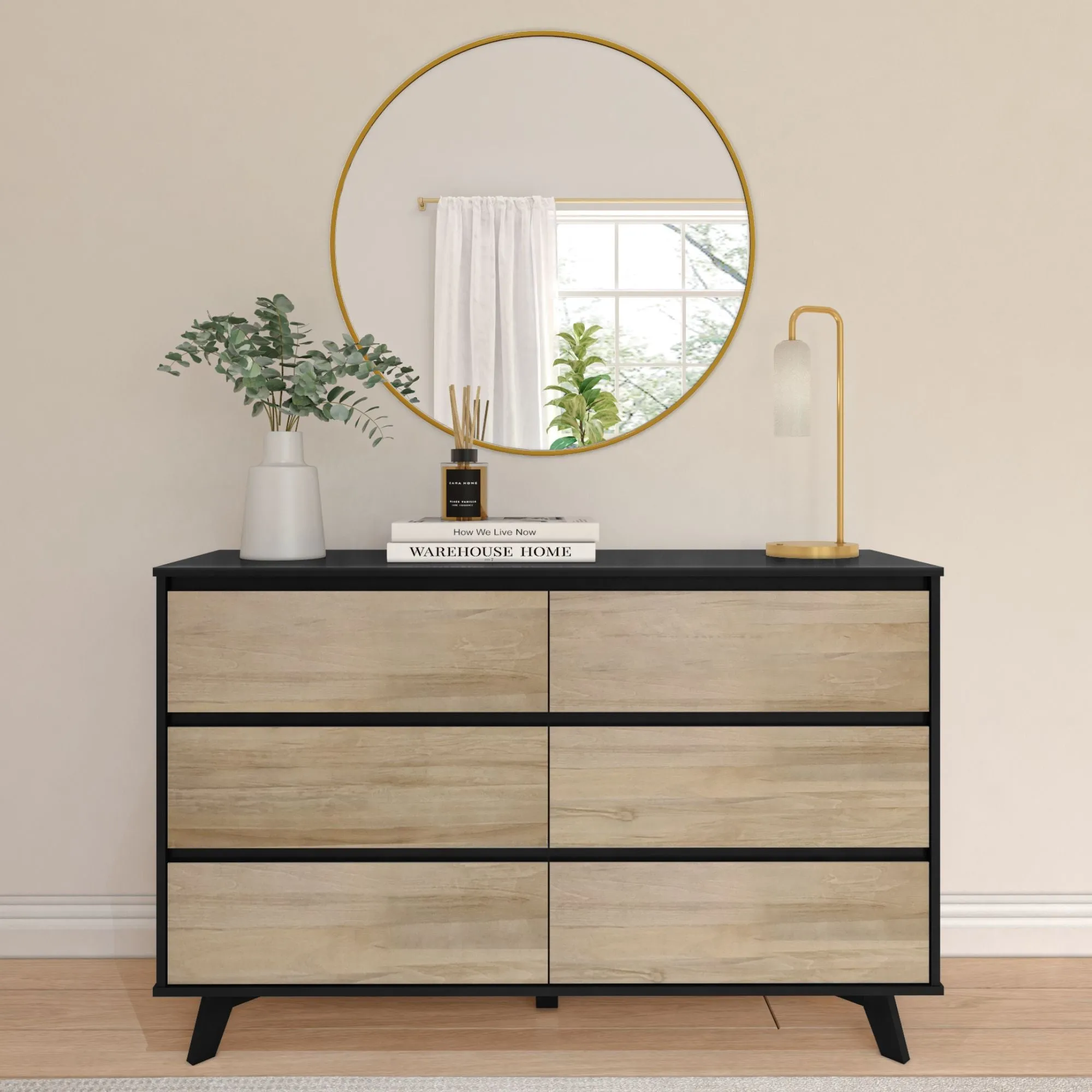 Modern 6-Drawer Dresser