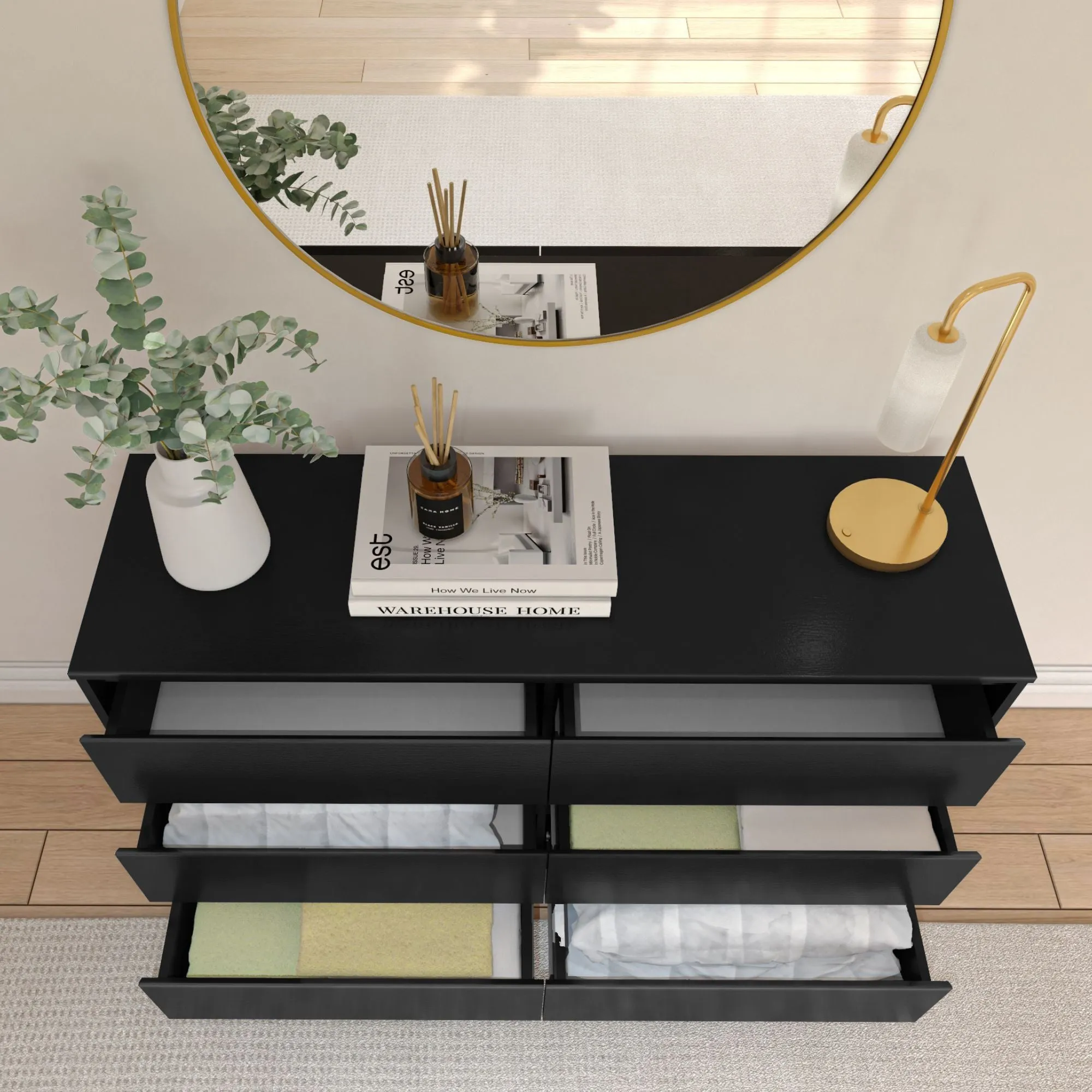 Modern 6-Drawer Dresser