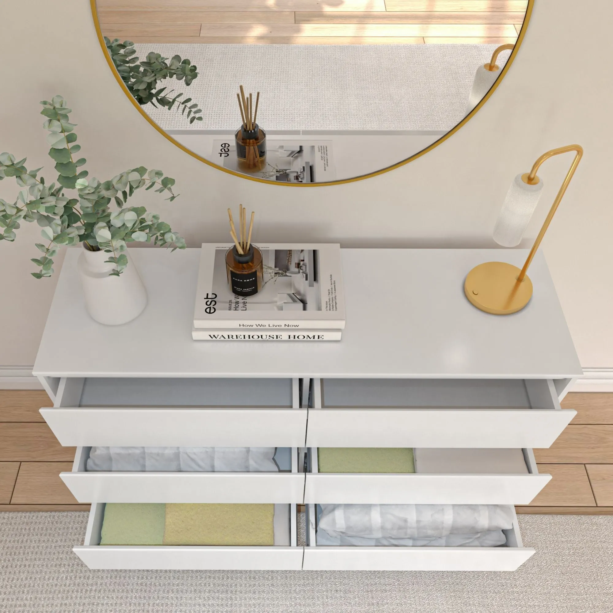 Modern 6-Drawer Dresser