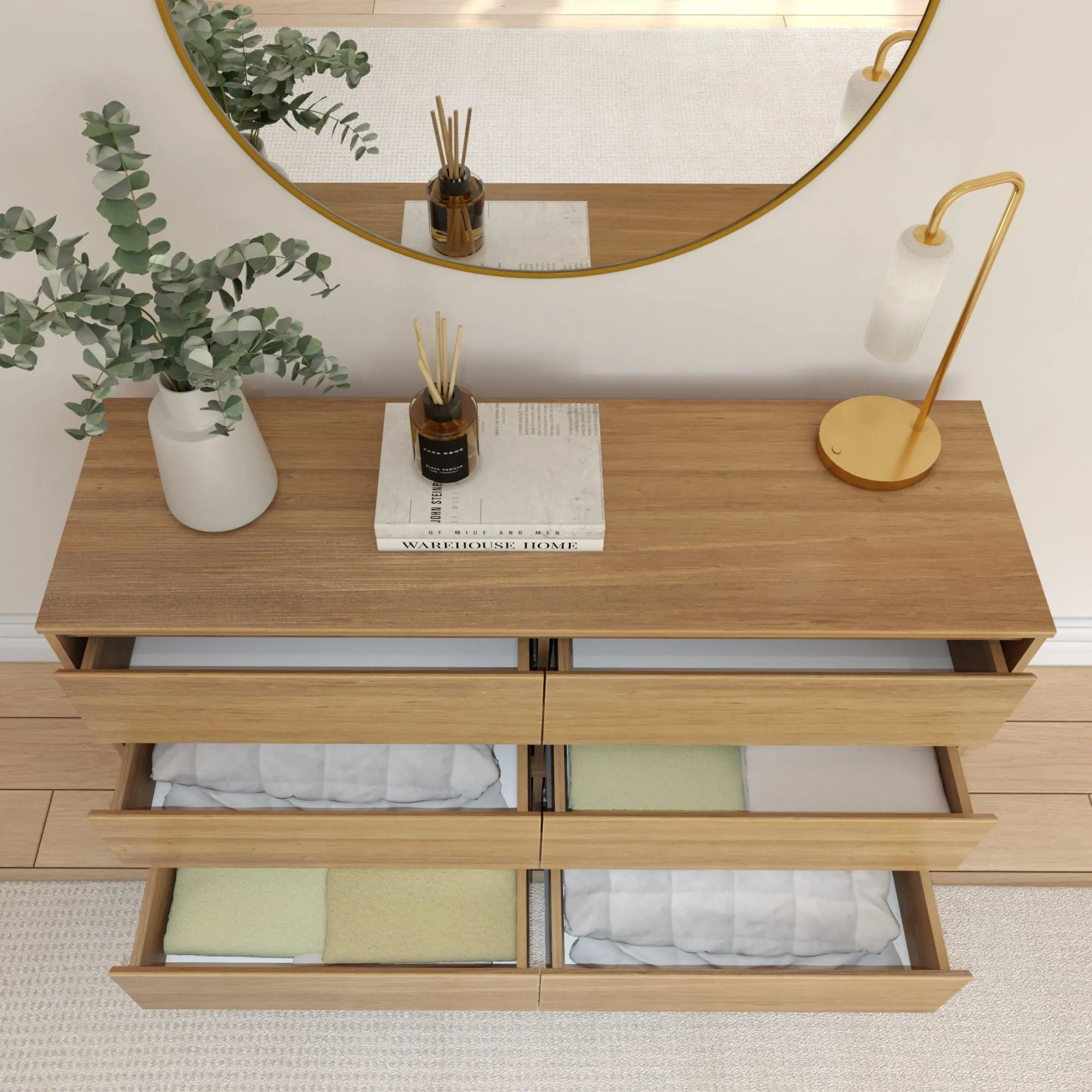 Modern 6-Drawer Dresser