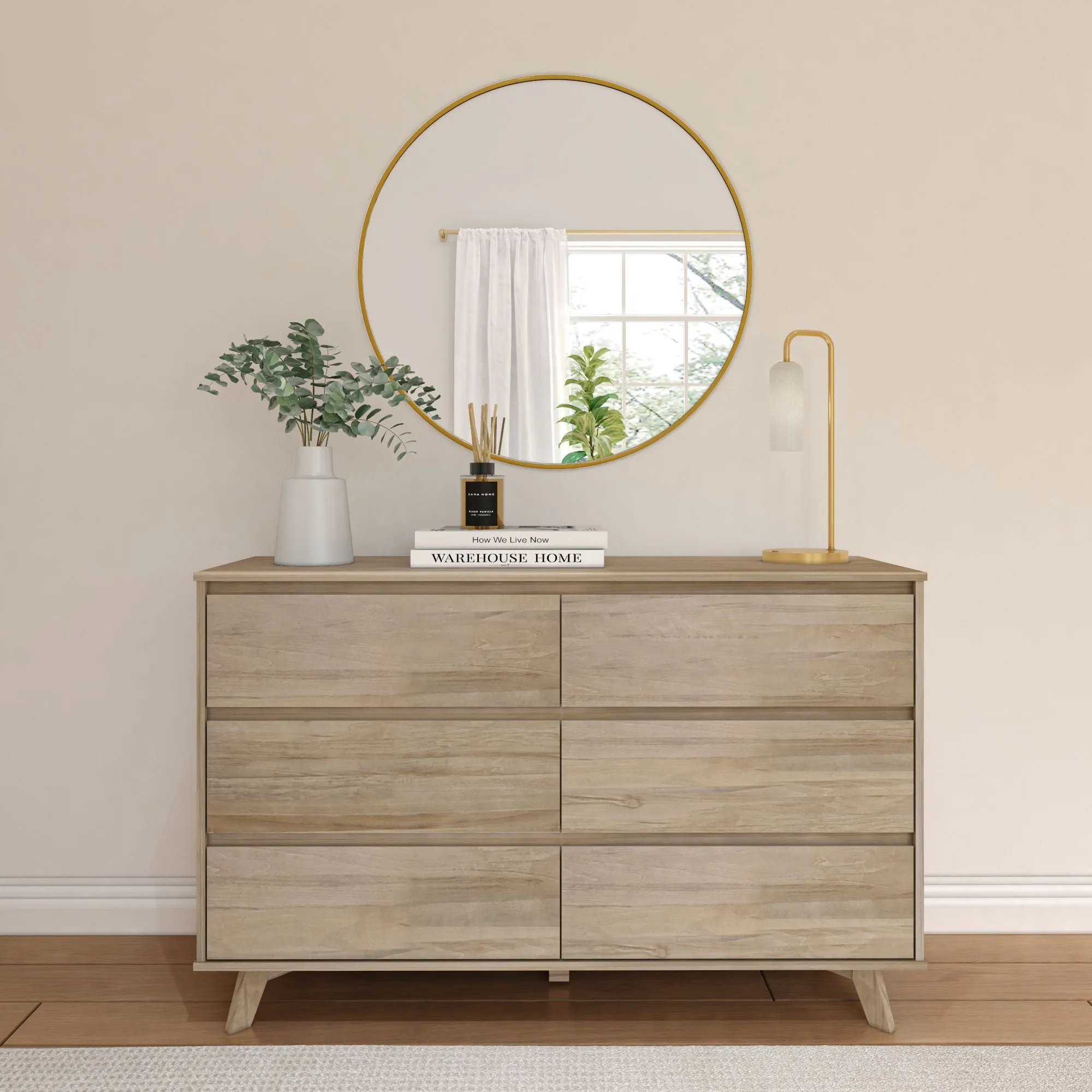 Modern 6-Drawer Dresser