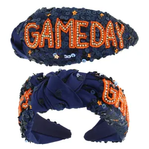 Naor Gameday Top Knotted Jeweled Beaded Headband