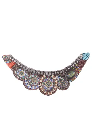 Native Bohemian Antique Pattern Beaded Neck