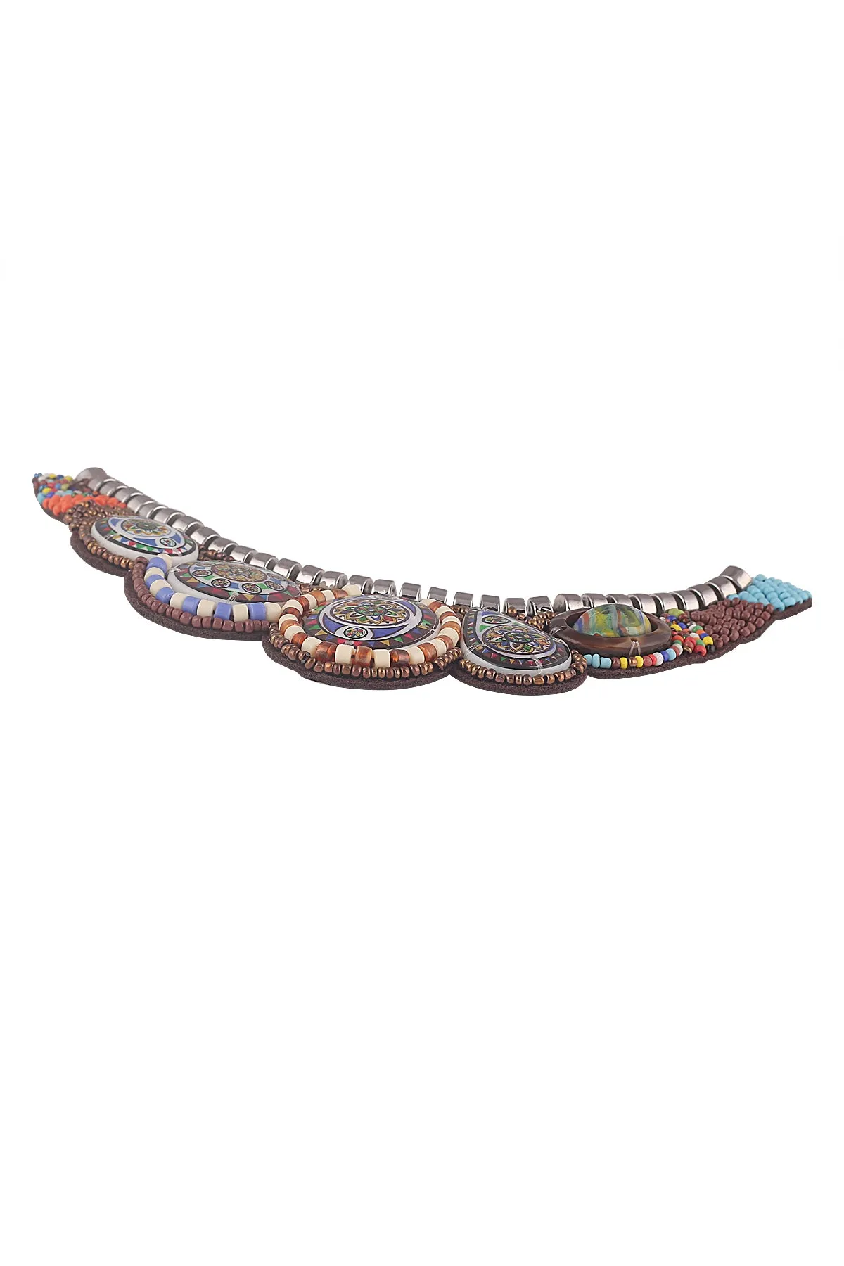 Native Bohemian Antique Pattern Beaded Neck