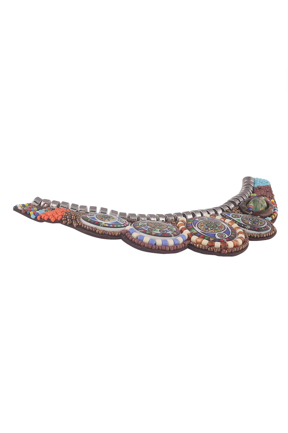 Native Bohemian Antique Pattern Beaded Neck