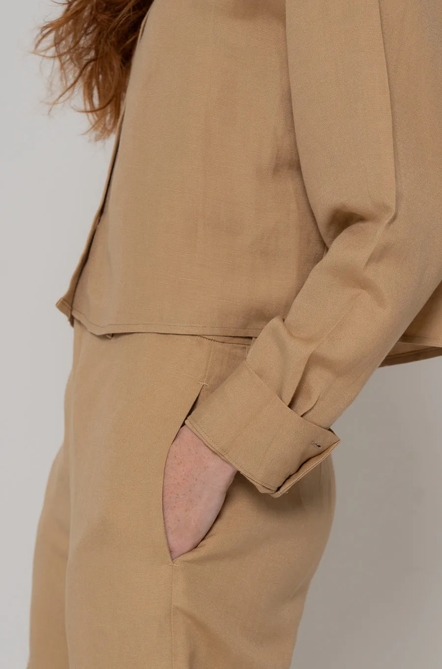 Nicola Top in Tan