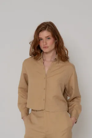 Nicola Top in Tan