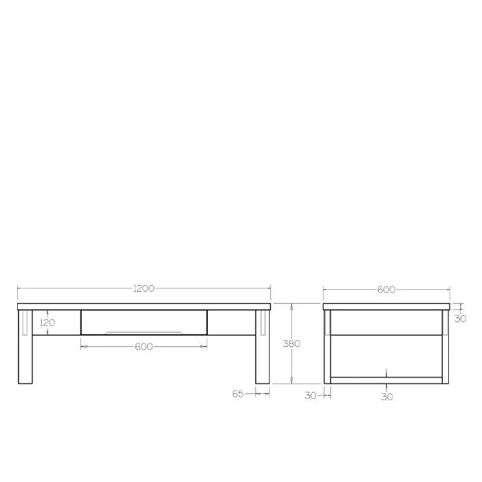 Ohope Coffee Table with drawer