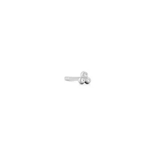 Orbit Dot 18K Whitegold Stud w. Diamonds