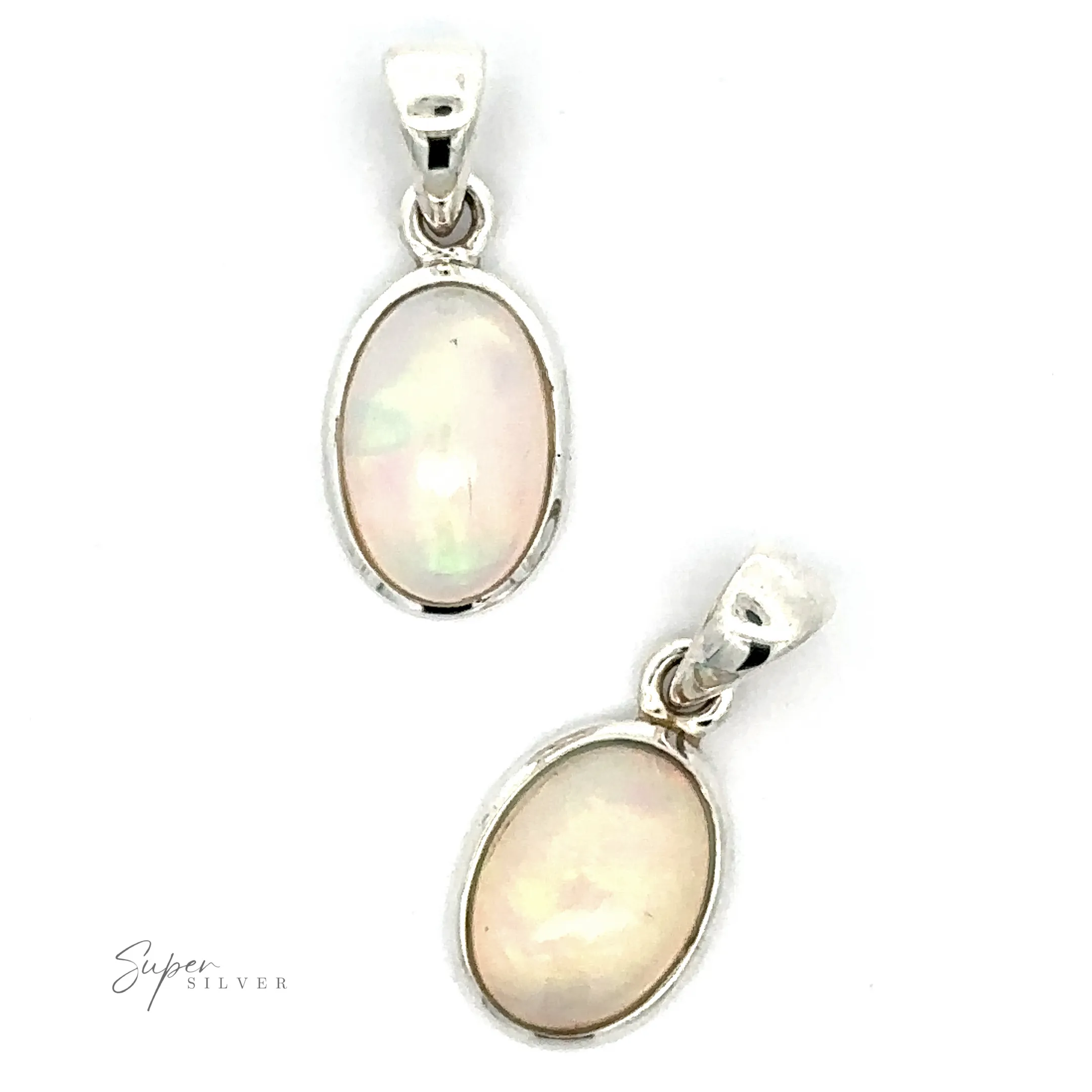 Oval Ethiopian Opal Pendant