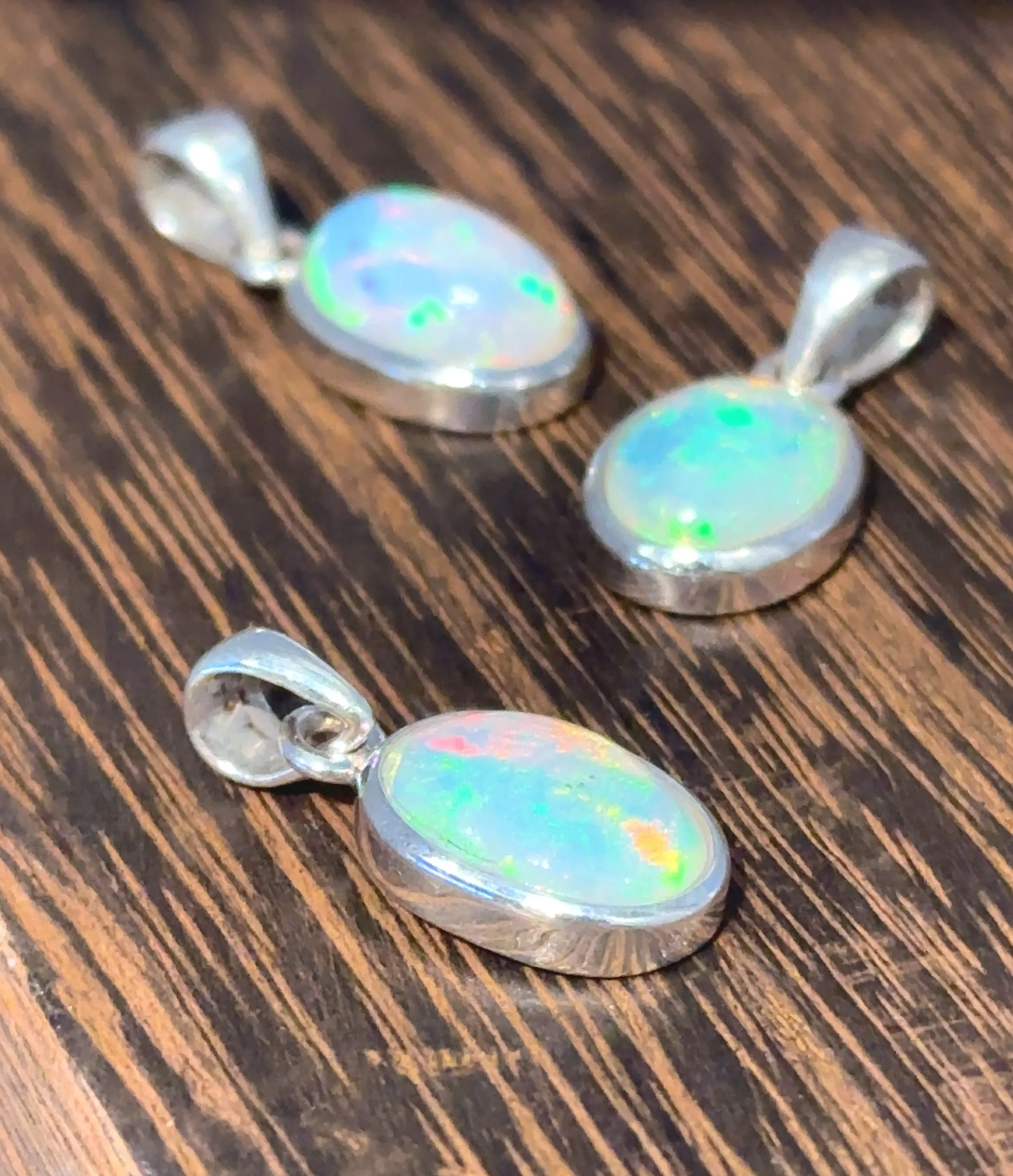 Oval Ethiopian Opal Pendant