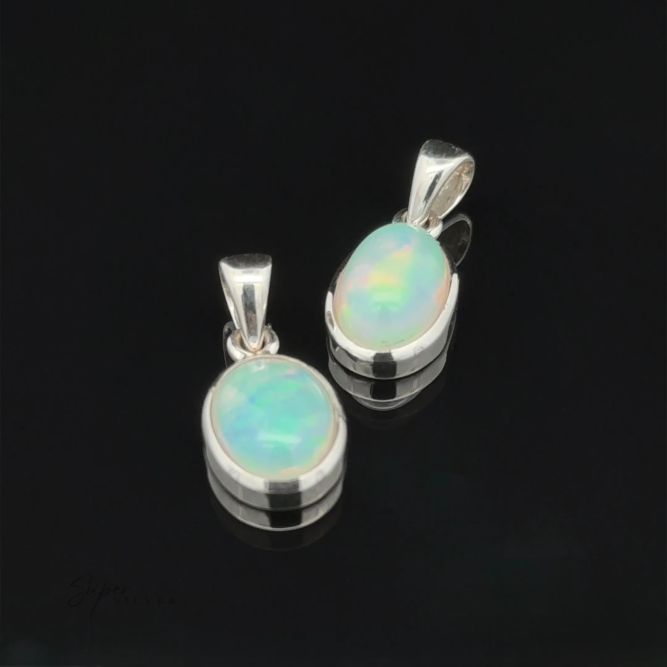 Oval Ethiopian Opal Pendant