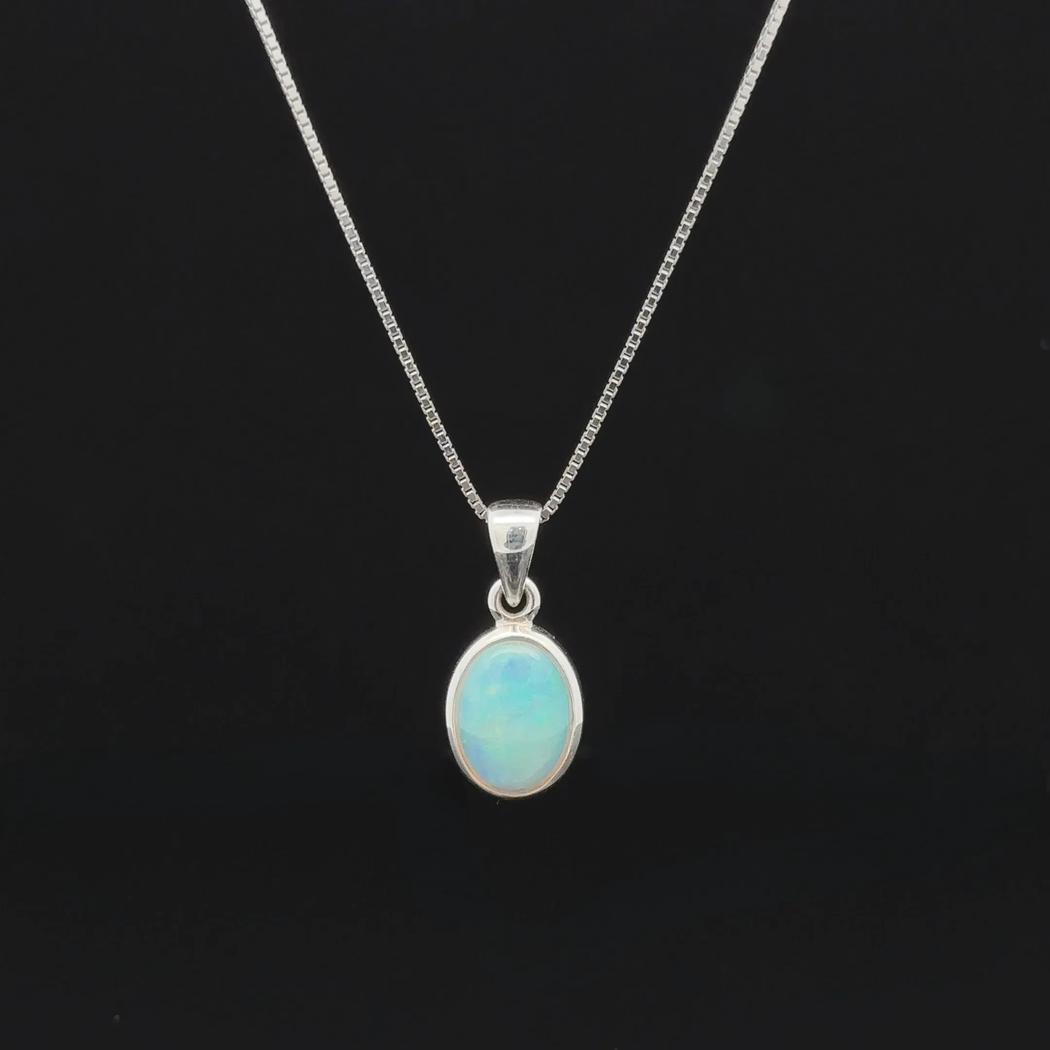 Oval Ethiopian Opal Pendant