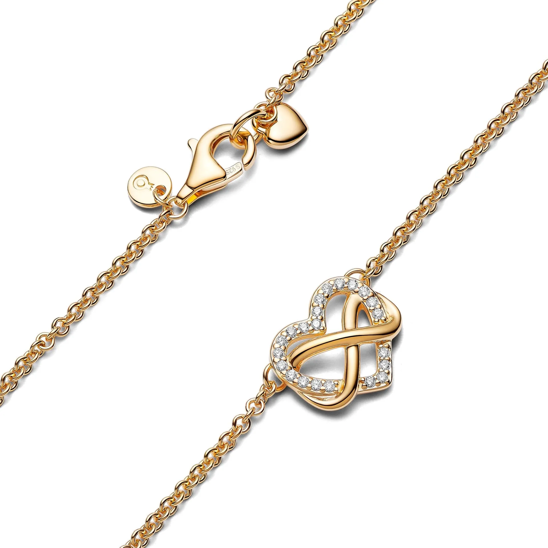 Pandora Sparkling Infinity Heart Collier Necklace