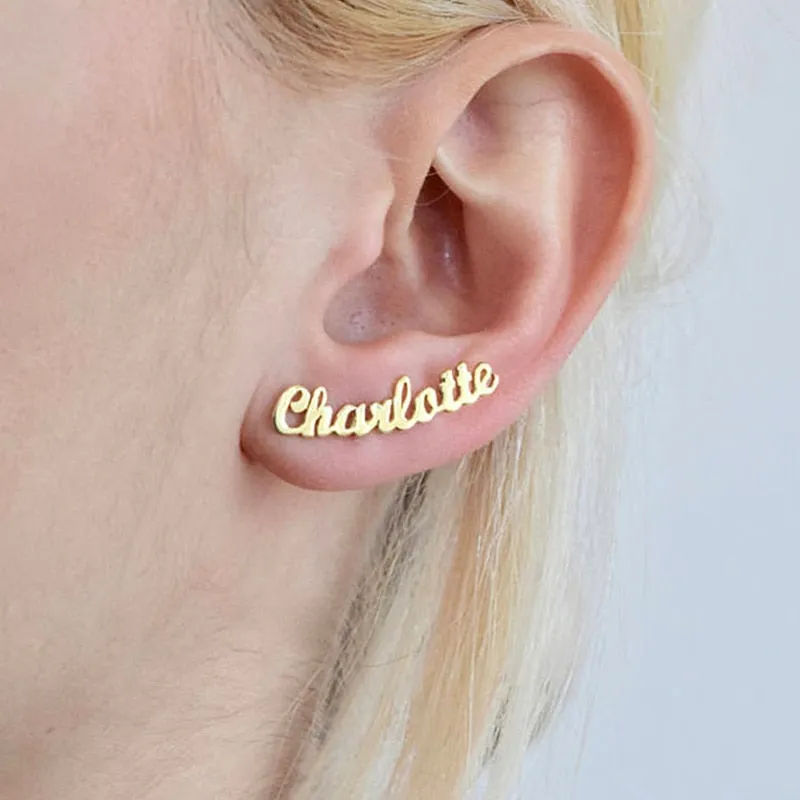 Personalized Custom Name Earrings for Best friends