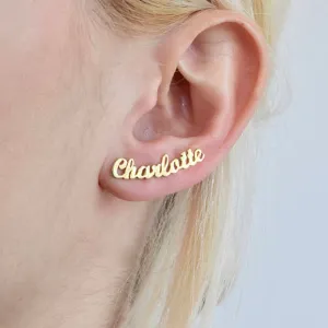 Personalized Custom Name Earrings for Best friends