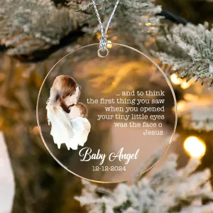 Personalized Miscarriage Ornament, Custom Baby Memorial Acrylic Ornament