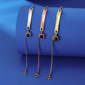 Photo Projection Nameplate Bracelet
