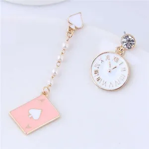Pink Chronos Chic Statement Earrings