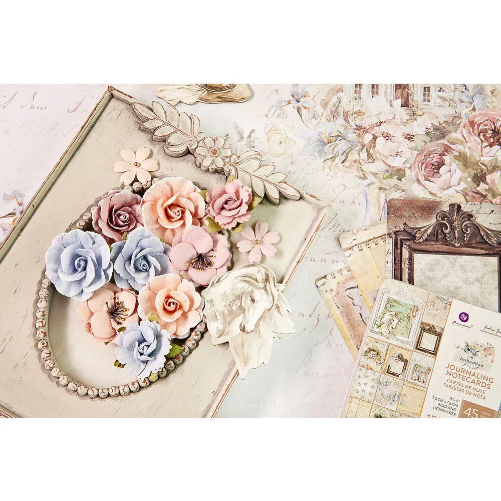 Prima Marketing Paper Flowers 9 pack  Fresh Air, Bohemian Heart*