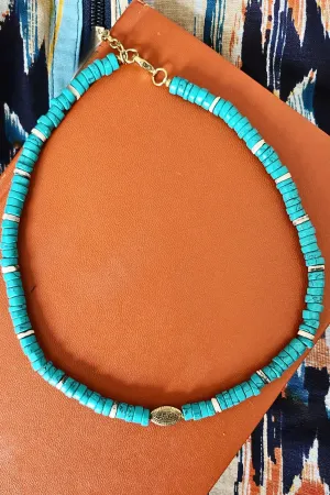 Raine Turquoise Beaded Choker Necklace