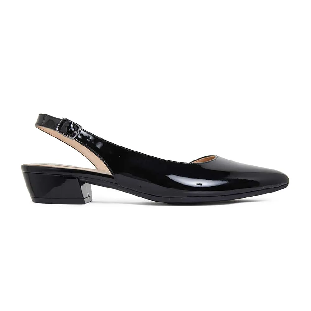 Ramsey Heel in Black Patent