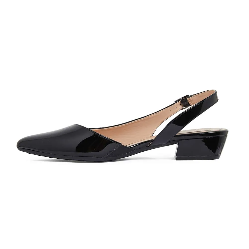 Ramsey Heel in Black Patent
