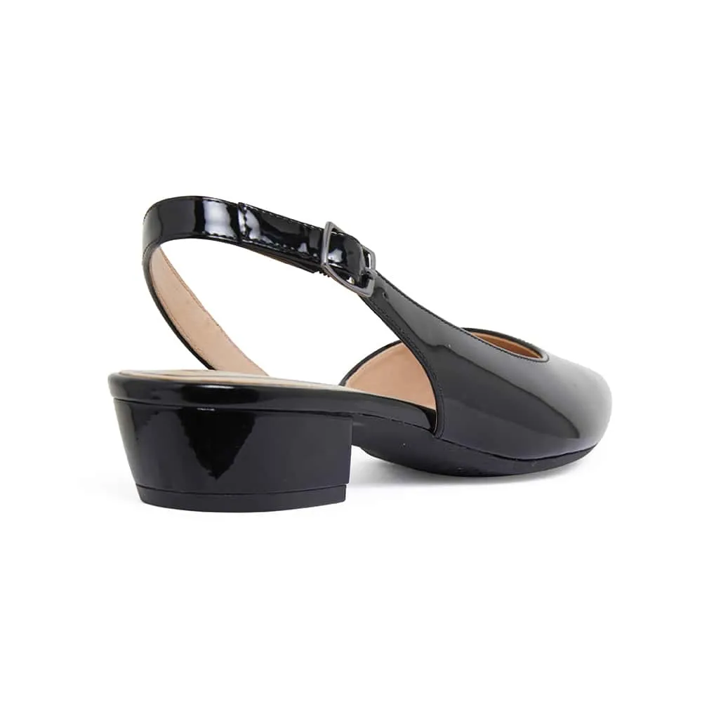 Ramsey Heel in Black Patent