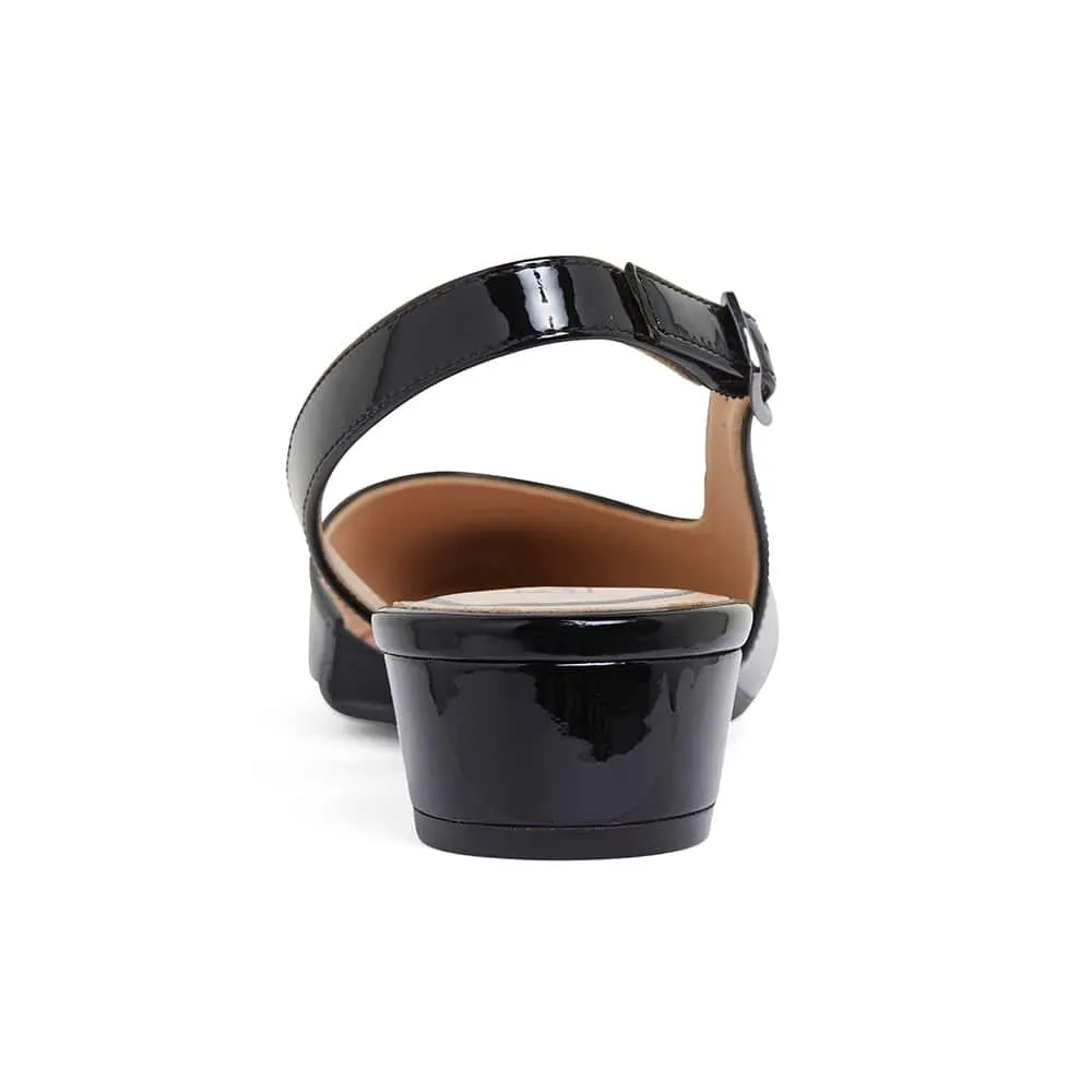 Ramsey Heel in Black Patent