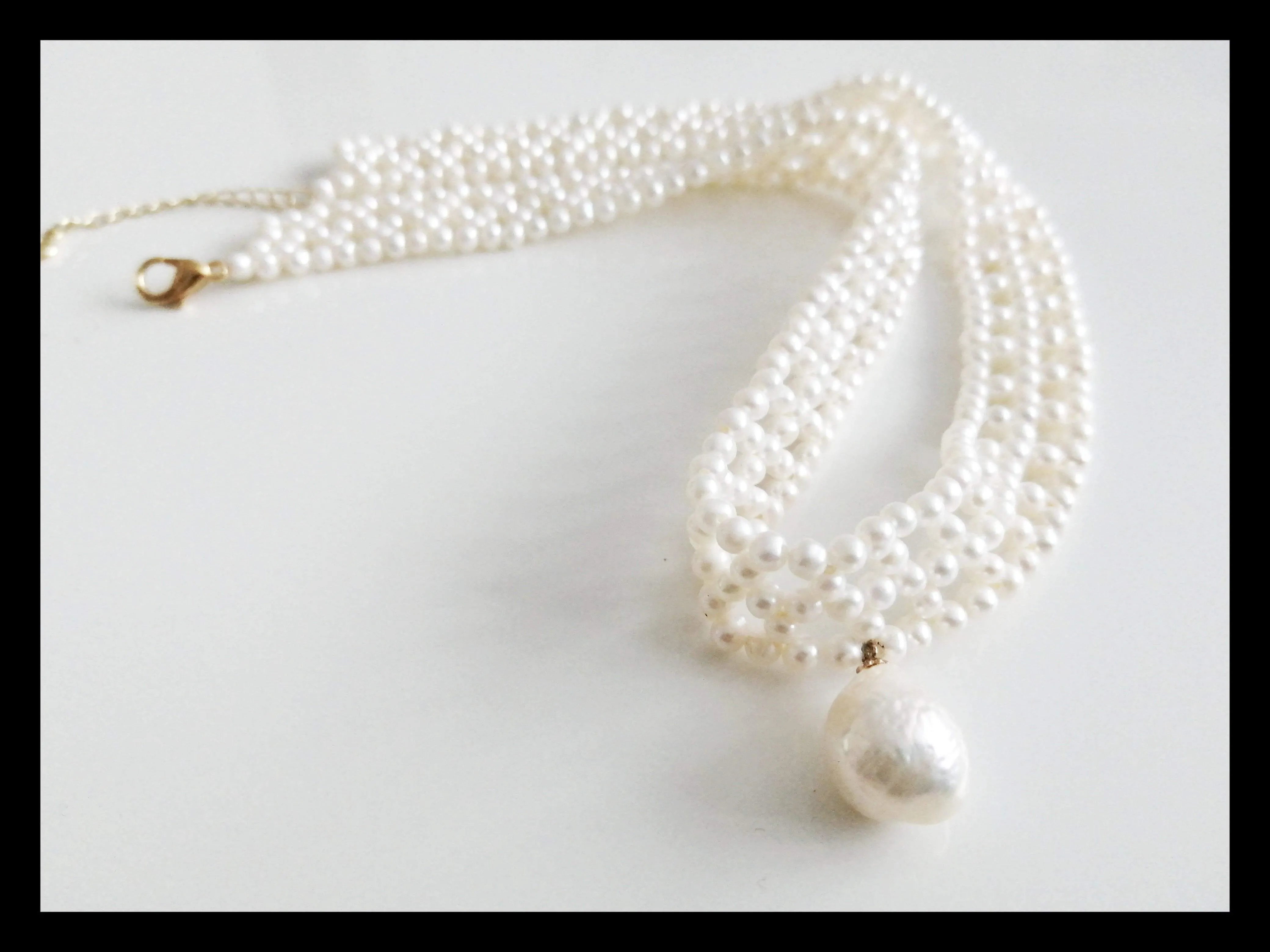 Selena Pearl Choker Necklace