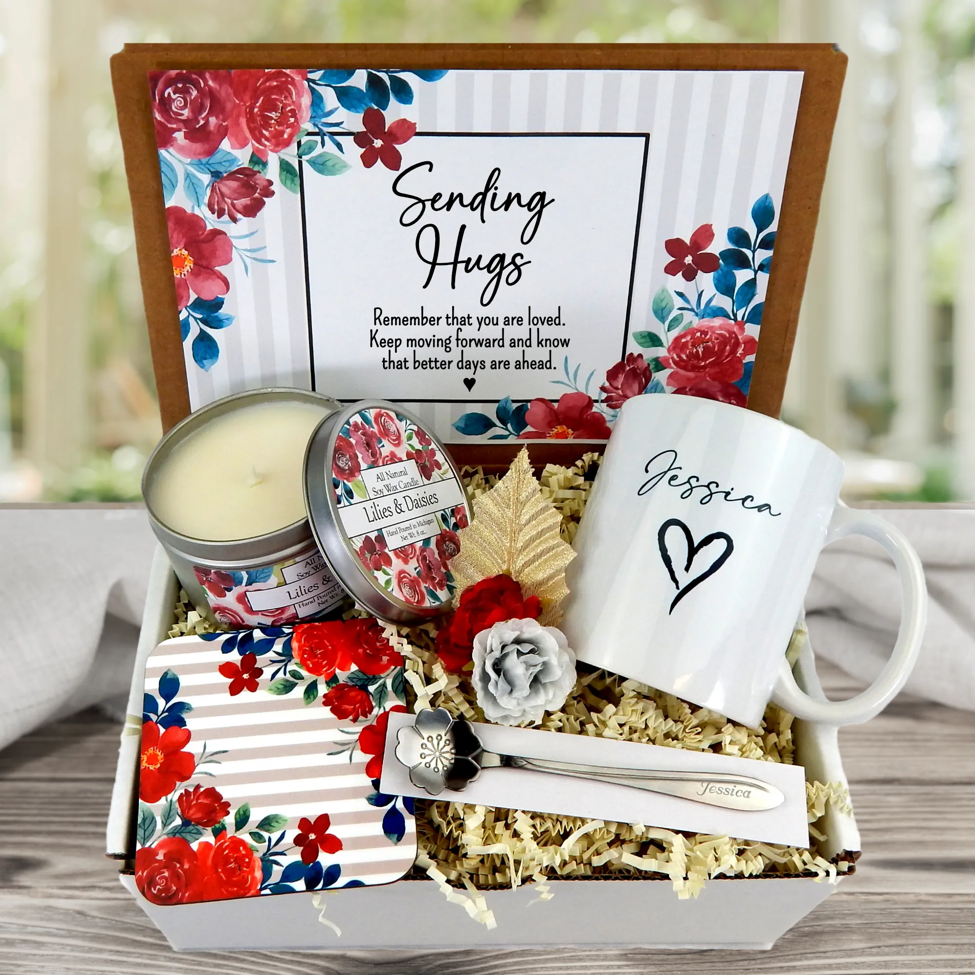 Sending Hugs Gift - Personalized Gift for Encouragement - Send A Hug Gift