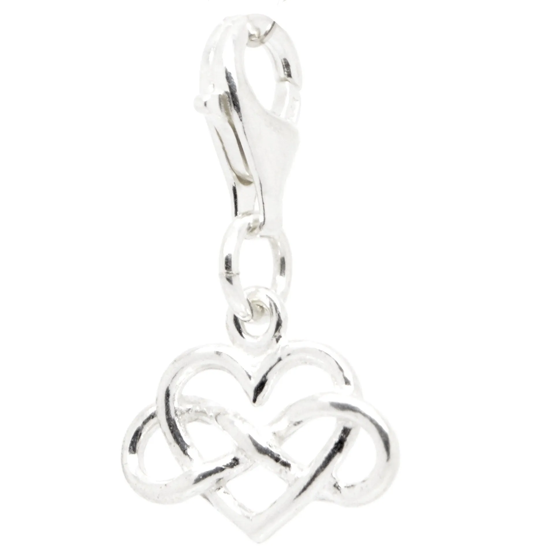 Silver Eternal Heart Infinity Charm