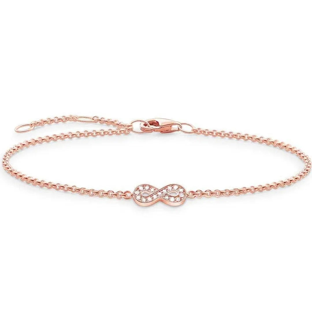 Thomas Sabo Rose Gold Infinity Diamond Bracelet