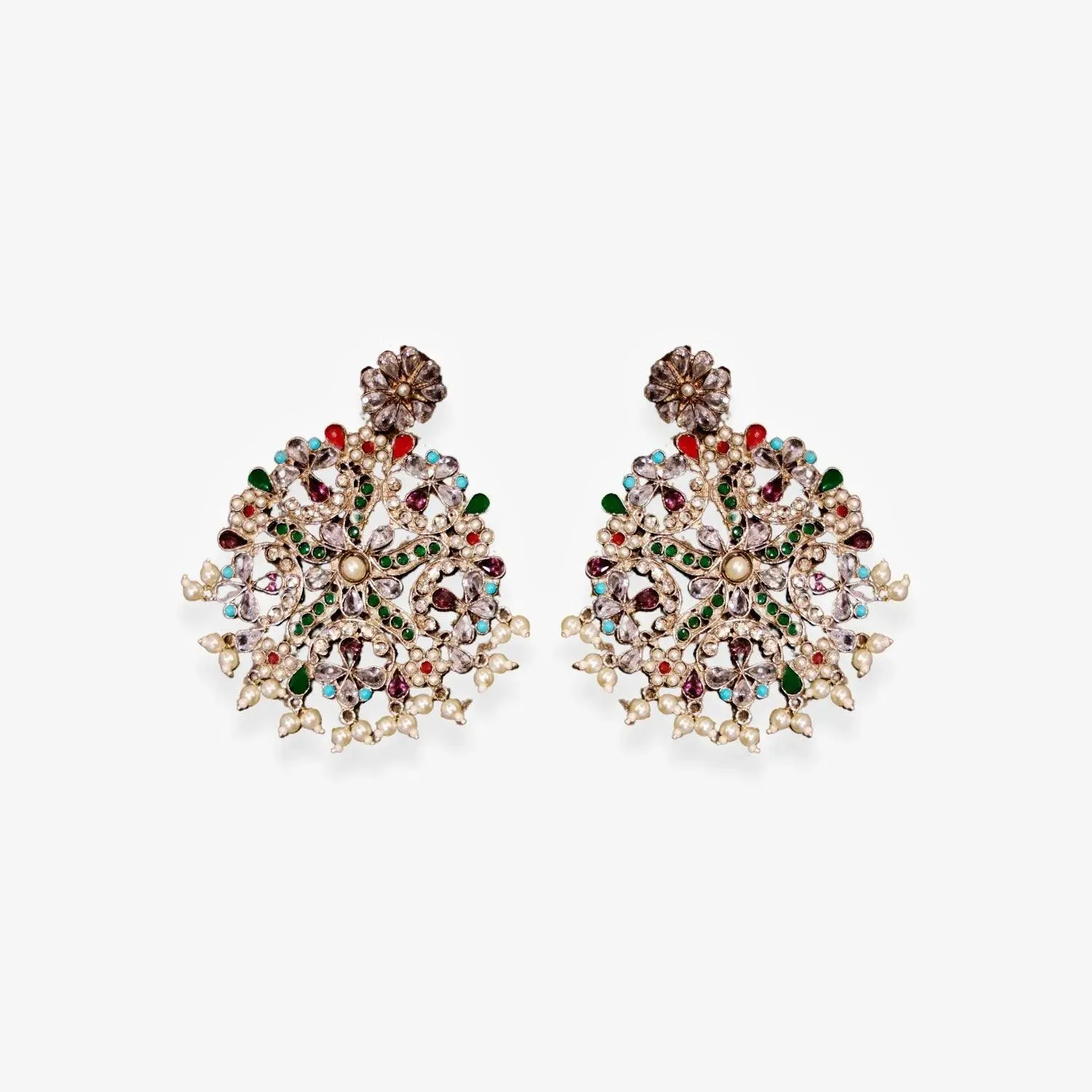 Traditional Indian Pearl Bridal Jewelry Set