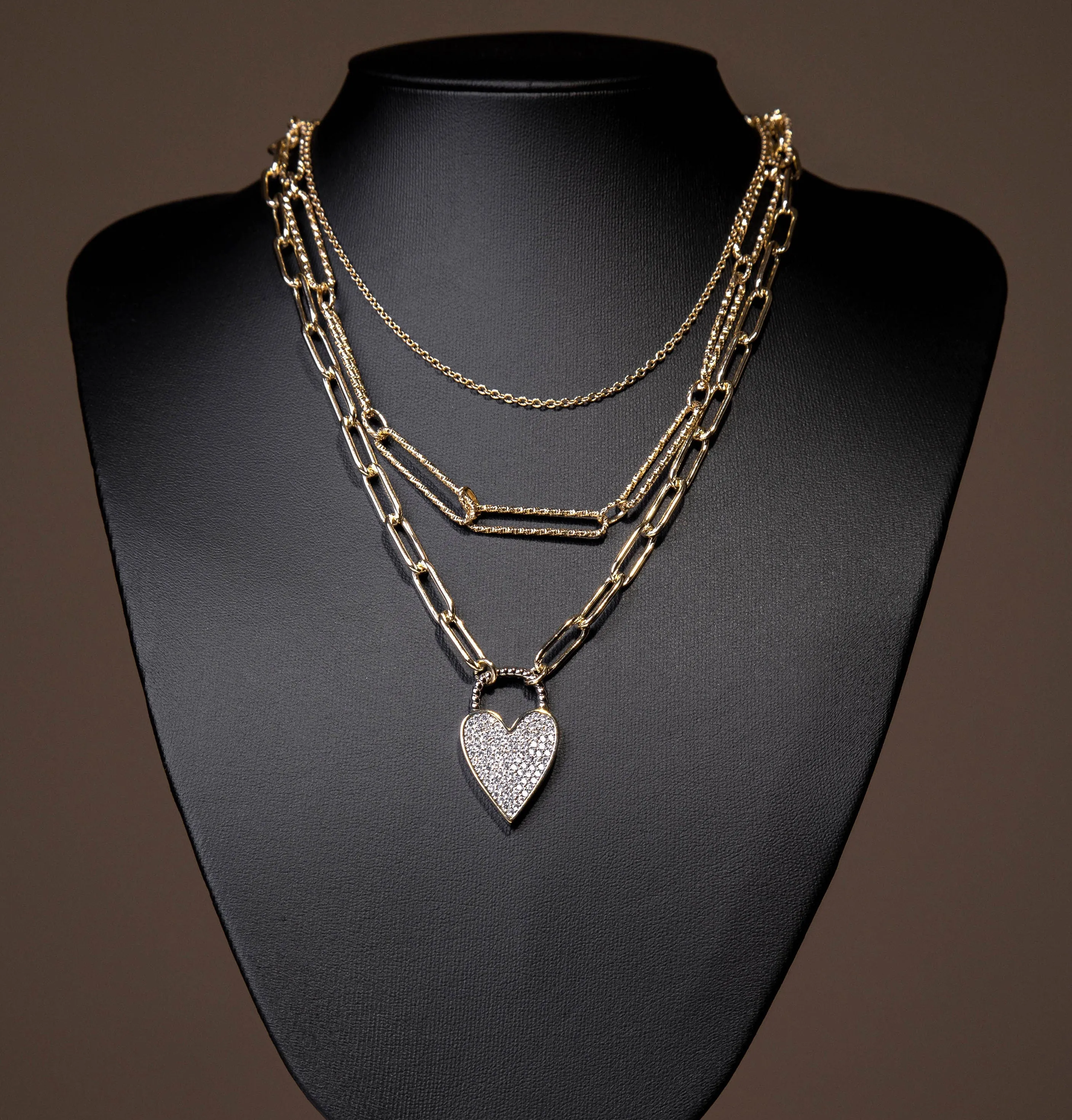 Two Layered Paperclip Necklace