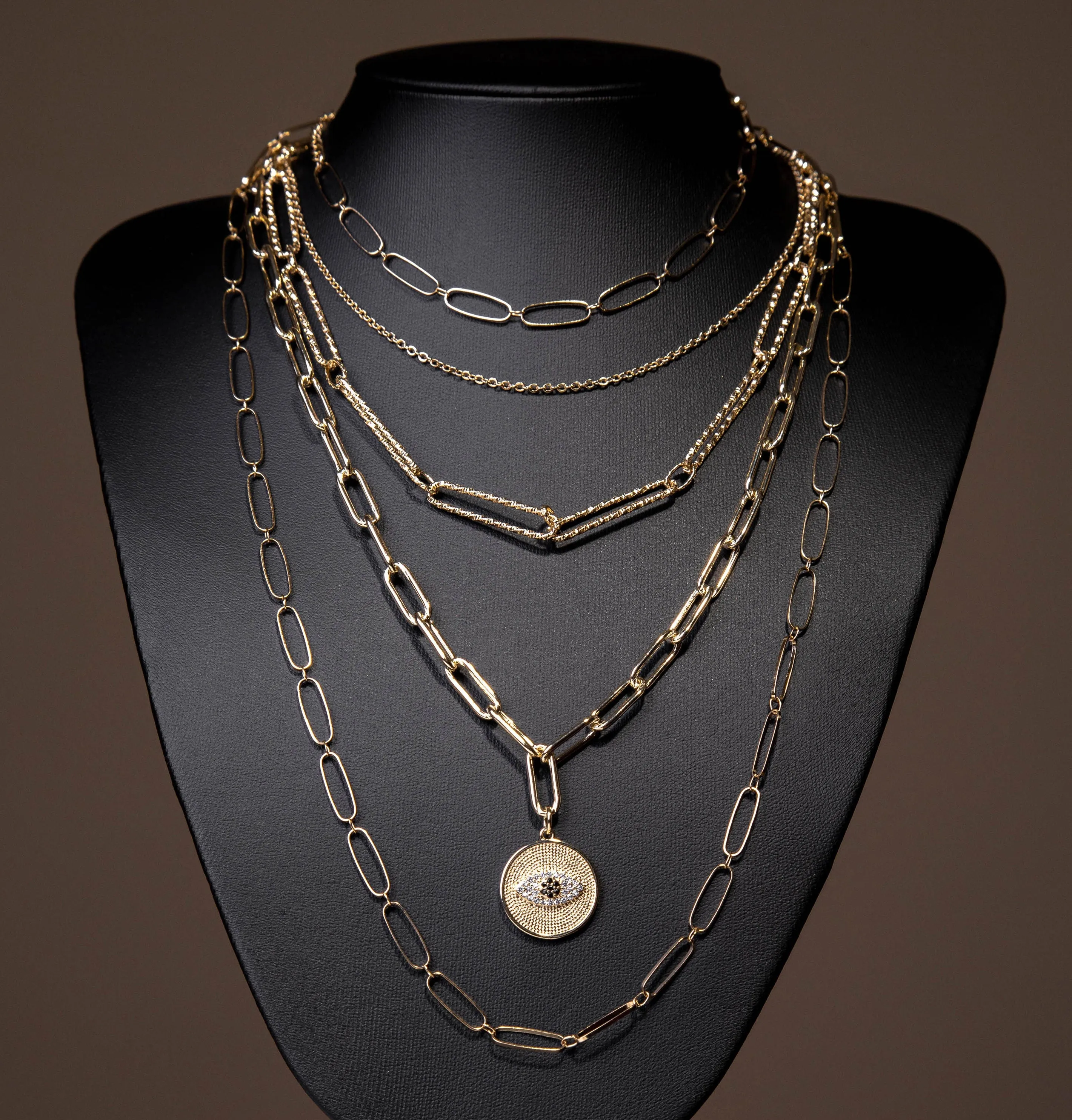 Two Layered Paperclip Necklace