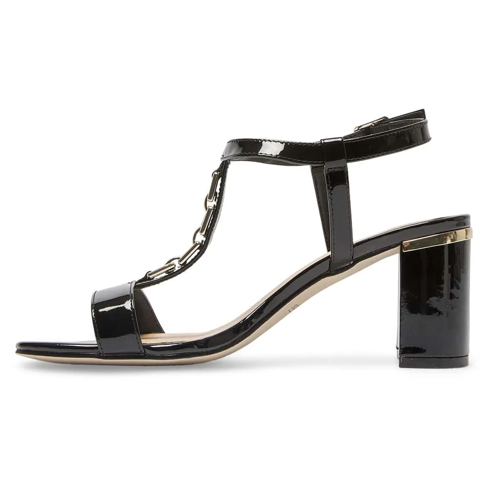 Unicorn Heel in Black Patent