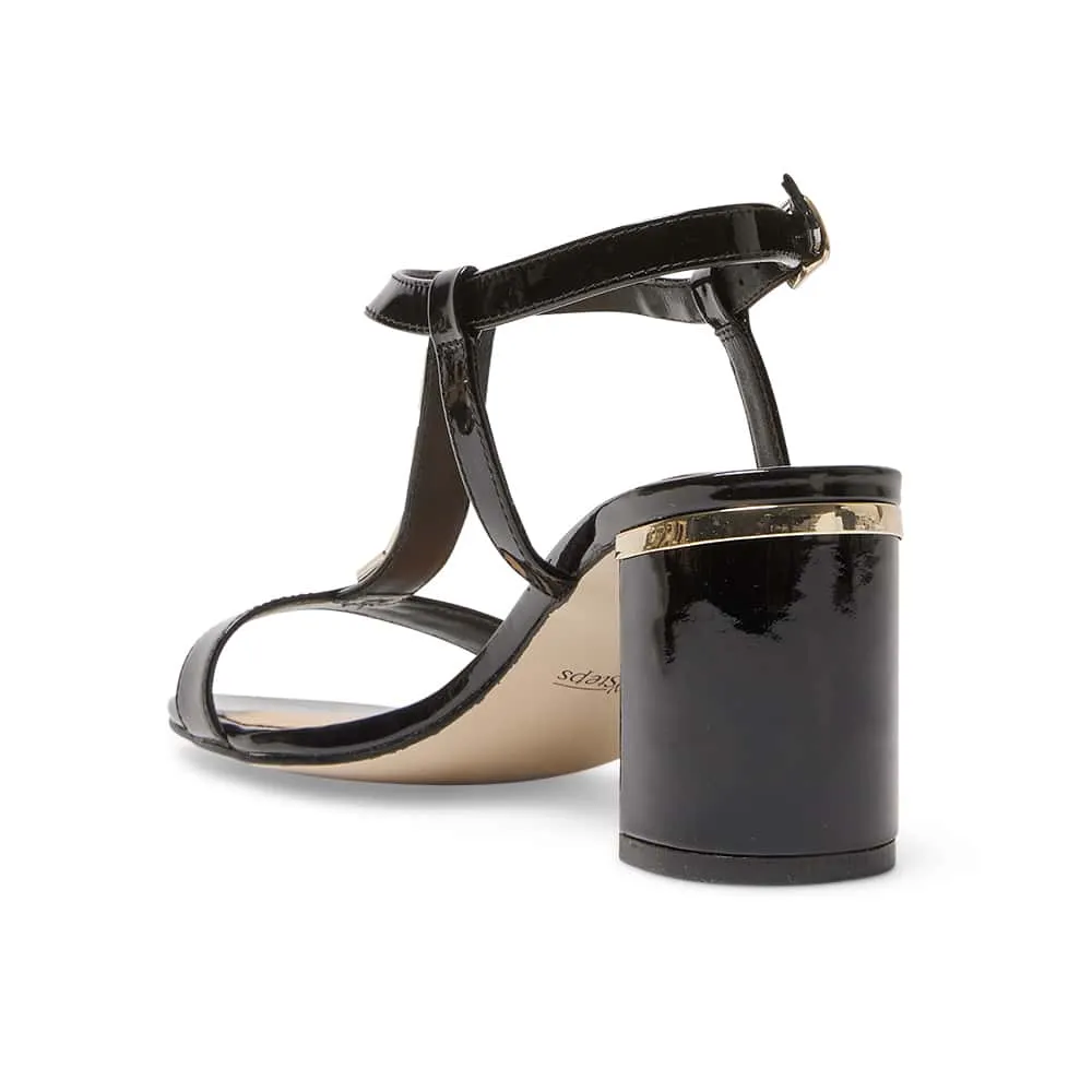 Unicorn Heel in Black Patent