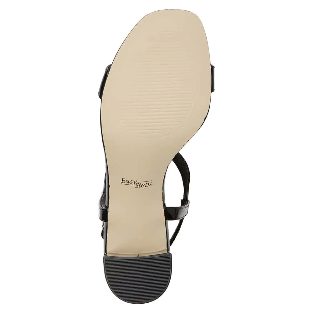 Unicorn Heel in Black Patent