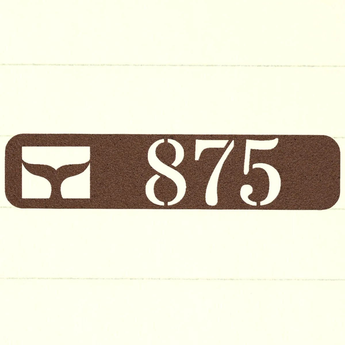 Whale Tail Custom Address Sign