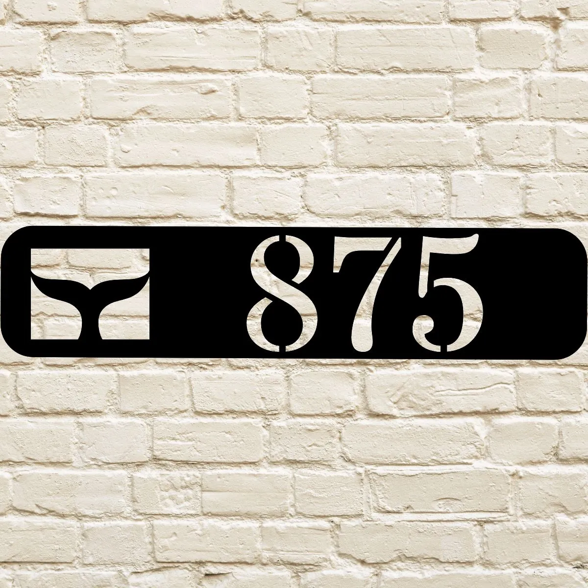 Whale Tail Custom Address Sign